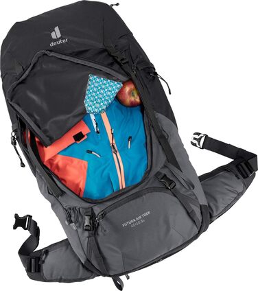 Жіночий туристичний рюкзак deuter Futura Pro 38 SL, чорний/графіт