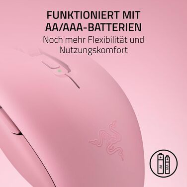 Бездротова ігрова миша Razer Orochi V2 Quartz — HyperSpeed та Bluetooth, оптичний сенсор 18K DPI, вага 60 г, для PC/Mac