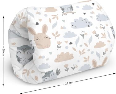 Подушка для годування Amilian Baby klein з наповнювачем, 22x20 см, для подорожей, з рукавом для рук
