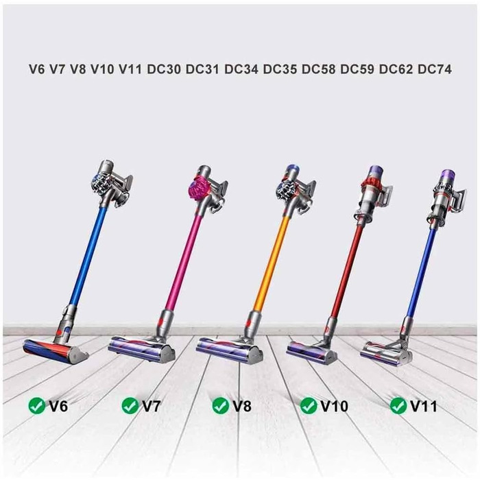 Металевий підлоговий стійка-тримач Recamania для бездротових пилососів Dyson, нержавіюча сталь, сріблястий