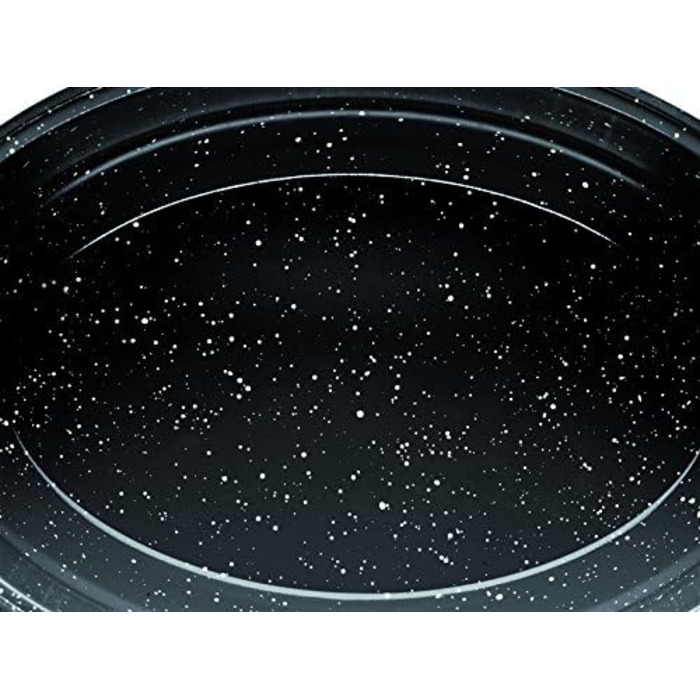 Овальний гусятниця GSW Gourmet Ceramica Induktion 38x25 см, 8,5 л, алюмінієвий литий корпус, скляна кришка, чорний, для індукції