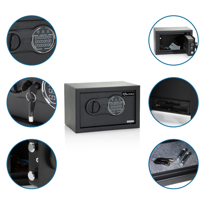 Сейф / сейф SAFE COMPACT III 8,5л чорний hjh ОФІС
