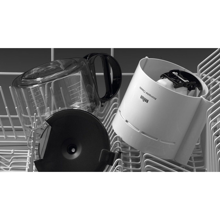 Кавоварка Braun KF 47 WH з фільтром і скляною колбою, OptiBrew, автоматичне вимкнення, біла