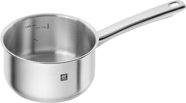 Набір каструль ZWILLING Flow, 5 шт., з кришкою з термостійкого скла, індукційне дно, не має покриття, нержавіюча сталь