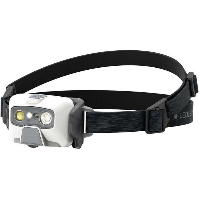 Налобний ліхтар Ledlenser HF6R Core, 800 люмен, LED, акумуляторний, водонепроникний IP68, з червоним світлом, для туризму та спорту, білий