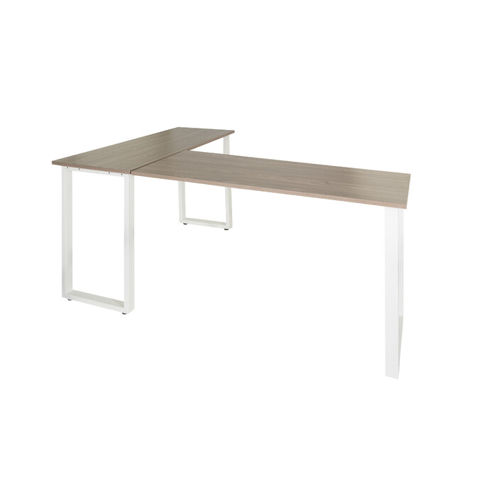 Робочий стіл WORKSPACE BASIC I 165 x 120 см сірий / білий hjh OFFICE