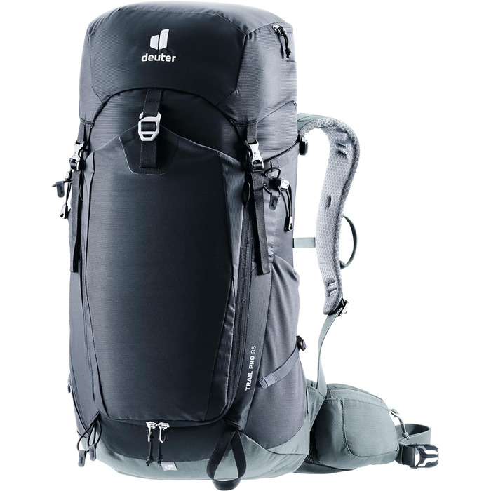 Рюкзак Deuter Trail Pro 36 л для туризму та альпінізму, чорний (модель 2024)