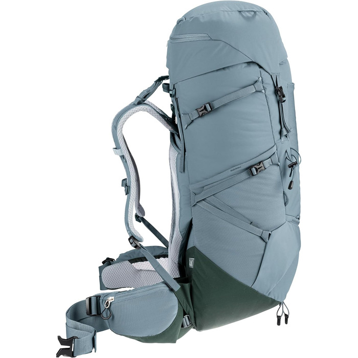 Жіночий трекінговий рюкзак Deuter Aircontact Core 45+10 SL, 45+10 л, shale-ivy, модель 2024