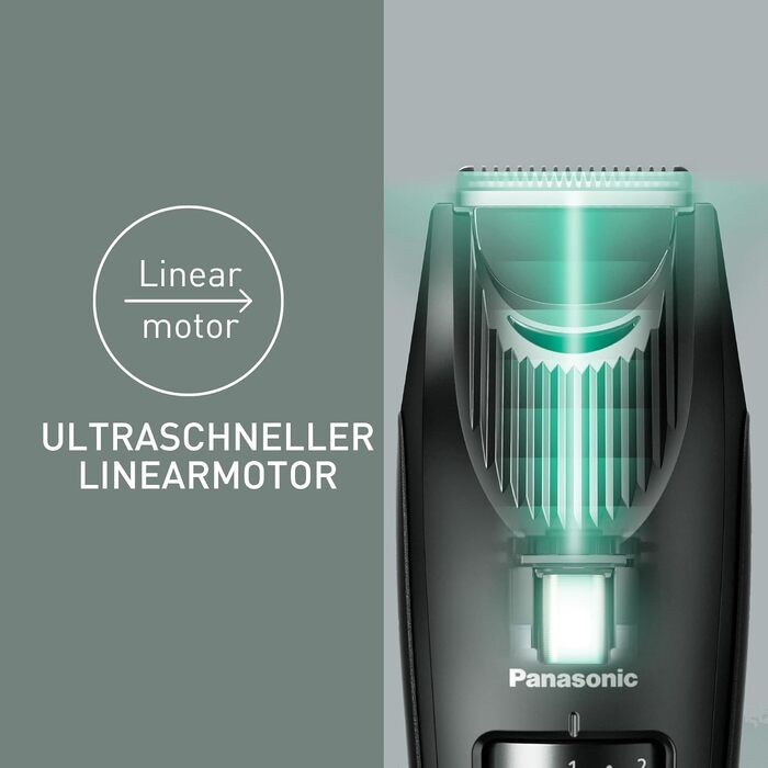 Триммер для бороди Panasonic ER-SB40-K803: професійний, водонепроникний, 20 насадок, акумулятор, чорний