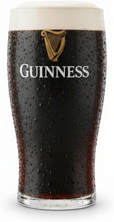 Набір пивних келихів Guinness 4 шт по 568 мл з логотипом та арфою