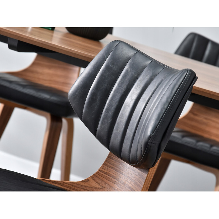 Стілець Mebel-Partner, штучна шкіра, чорний, 1 шт.