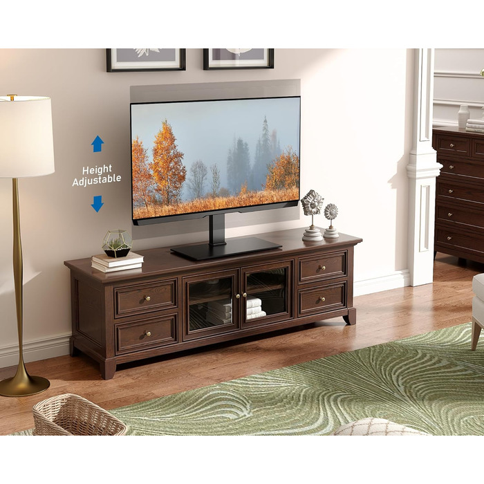 Підставка для телевізора FITUEYES 40-75'' (LCD/LED/OLED/Plasma), до 40 кг, регулювання висоти, VESA 600x400 мм, для плоских і вигнутих екранів