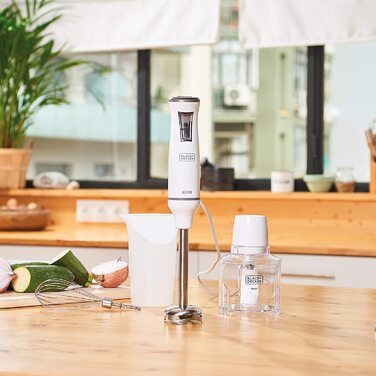 Занурювальний блендер Black+Decker, 600 Вт, 3 насадки