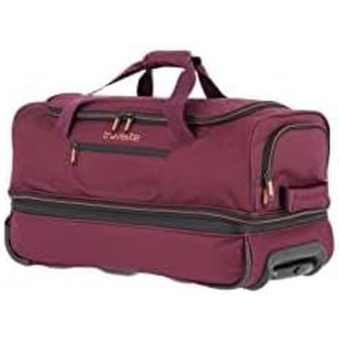 Дорожня сумка на колесах Travelite Basics Duffle L, 98-119 л, червоно-помаранчева (55 см)