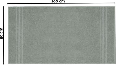 Набір рушників ZOLLNER 10 шт, 50x100 см, 100% бавовна, сірі, 380 г/м² – якісні банні рушники для дому та готелю