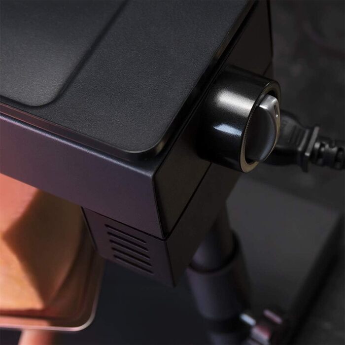 Електричний гриль-ратетель Cecotec 6000 Schwarz: 600W, нержавіюча сталь, регульований термостат, антипригарне покриття
