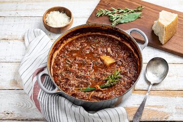 Чавунна каструля-брятер Le Creuset Signature з кришкою, кругла, 26 см, 5,3 л, для всіх плит та індукції, колір Flint