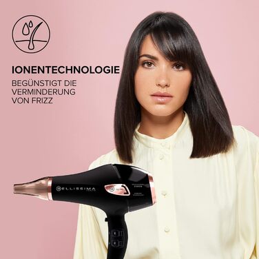 Фен Bellissima My Pro Ceramic P5 3800 з іонною та керамічною технологією, 2300 Вт, для м'якого і блискучого волосся, з дифузором та ультра вузьким концентратором