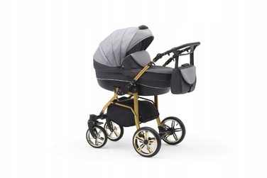 Коляска 3в1 EL-CAR Cosmo Gold, графіт+попіл