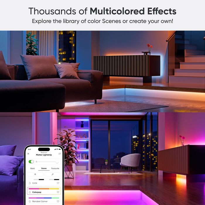 Nanoleaf String Lights Outdoor IP44 | 25 метрів, 300 LED, 18W, 220-240VAC, EU | Рядок світлодіодів для декорування