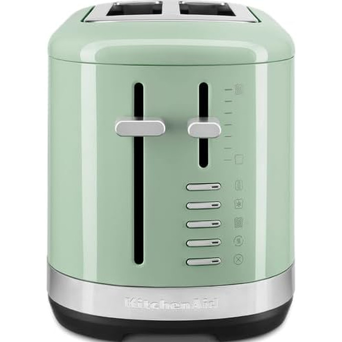 Тостер KitchenAid для 2 скибок, ретро дизайн, нержавіюча сталь (Колір: Фісташка) - 7 функцій