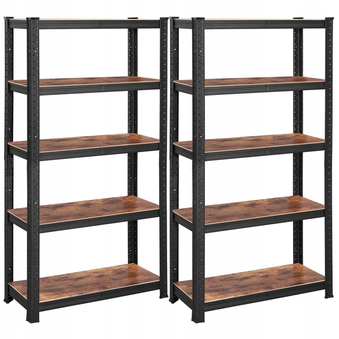 Стелаж Songmics, 75 x 150 x 30 см, чорний