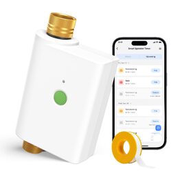 Meross MST100 Контролер поливу WiFi для вулиці з керуванням через додаток | Apple Home, Alexa, Google Home | Моніторинг витрати води