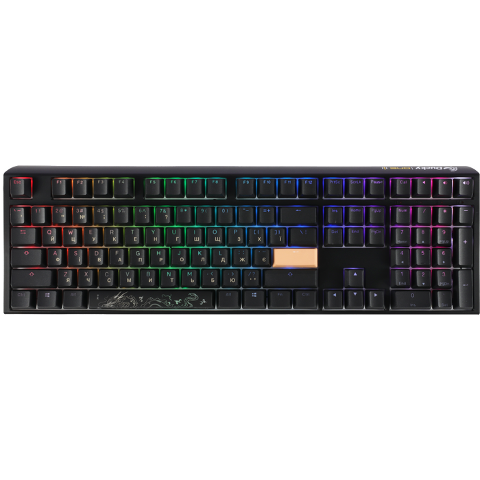 Механічна клавіатура Ducky One 3 Cherry MX Blue RGB Black UA