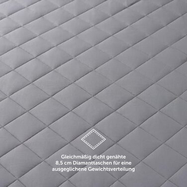 Обважнююча ковдра Blumtal 135x200 см, 6 кг — терапевтична антистрес-ковдра зі скляними кульками та верхнім покриттям зі 100% бавовни