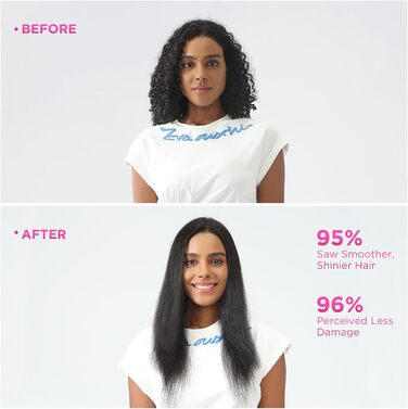 Іонна щітка-випрямляч для волосся PARWIN PRO BEAUTY, з LED-дисплеєм, захистом від опіків, швидким нагріванням за 20 секунд, 4 температурні режими, чорна