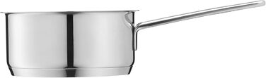 Каструля WMF Compact Cuisine 1,5 л, 16,5 см, з нержавіючої сталі, без кришки, для індукції, полірована, з мірною шкалою, без покриття, для молока та соусів