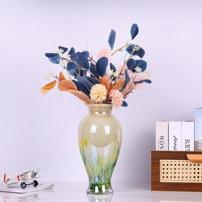 Ваза для квітів Murano Glas Mevsvase, 30 см, барвисті бутони - декор для столу, весілля, інтер'єру