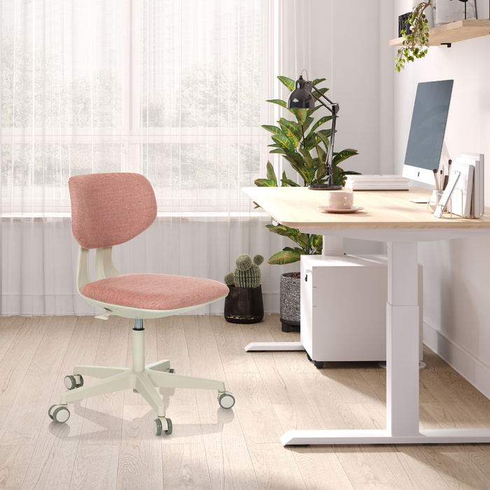 Дитячий письмовий стілець / дитячий стілець KID CLASSIC тканина рожевий hjh OFFICE