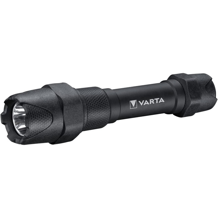 Ліхтарик VARTA Indestructible F20 Pro LED 6 Вт з батарейками AA, водонепроникний, пилозахищений, робочий ліхтар з двома режимами освітлення, надміцний