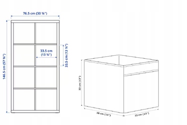 Стелаж Ikea Kallax 77x147x39 см, білий
