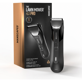 MANSCAPED™ The Lawn Mower® 4.0 PRO – тример для інтимної зони та тіла чоловічий, водонепроникний, SkinSafe™ лезо, USB-C та бездротова зарядка, з блокуванням для подорожей