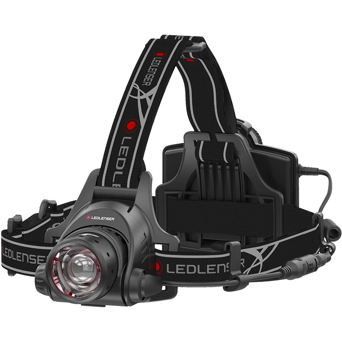 Налобний ліхтар Ledlenser H14R.2, 1000 лм, акумуляторний, до 35 годин, червоне світло, фокусування однією рукою