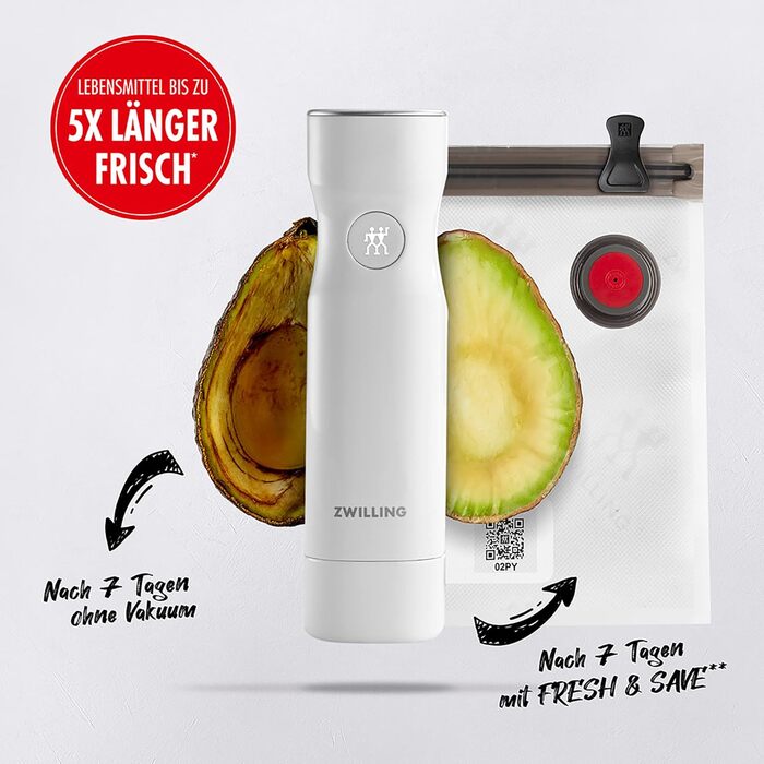 Вакуумний набір ZWILLING Fresh & Save, 7 предметів, стартовий комплект, 19 x 5 см