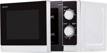 Мікрохвильова піч Sharp R200WW 20 л, 800 Вт, 5 режимів, таймер, розморожування, біла