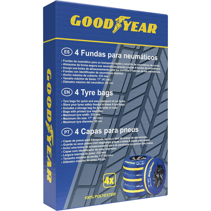 Автомобільні шини Goodyear, каркаси до 235/65R17, б/в шини для легкових авто