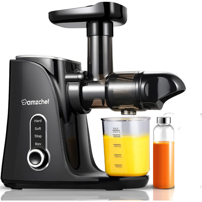 Соковижималка для фруктів та овочів 150 Вт Black AMZCHEF