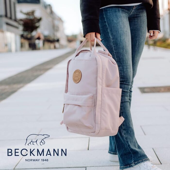 Рюкзак BECKMANN NORWAY City Light рожевий, міський стиль, легкий