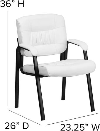 Крісло-табурет Haeger Flash Furniture з шкіри, з рамою з порошковим покриттям кольору титан-сірий, чорне (шкіра Weich/чорний каркас)