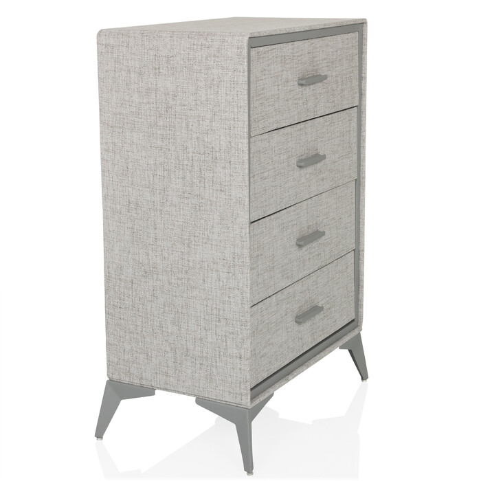 Комод SKUFFY 64x35x90см 4 шухляди сірий hjh LIVING