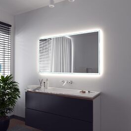Дзеркало для ванної кімнати Sarar Vittoria з LED-підсвічуванням 80x70 см, Made in Germany