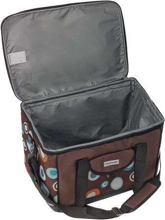 Термосумка-холодильник anndora XL 40 л, ізотермічна, для пікніка, коричнева