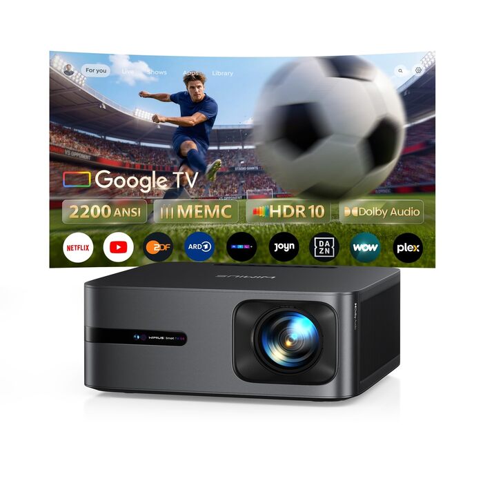 Проєктор Beamer 4K з Google TV 14.0
