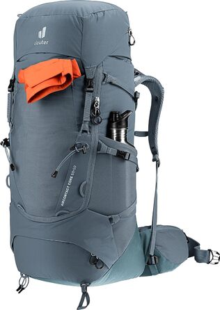 Туристичний рюкзак deuter Aircontact Core 50+10 л, графітовий, модель 2024, для трекінгу