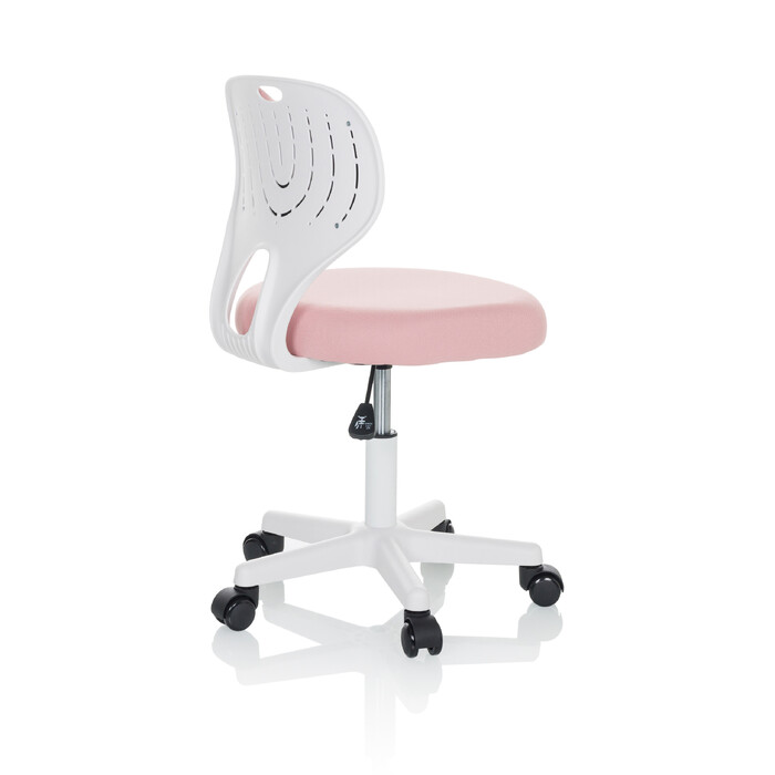 Дитяче офісне крісло KIDDY TOP W, оббивка тканина, рожеве