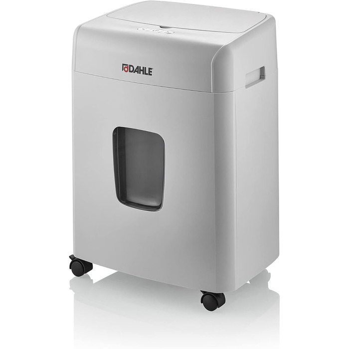 Шредер Dahle ShredMATIC 90 з автоподачею паперу (90 аркушів, P-4, шредер частинами, без масла та обслуговування, автоматичний втягувач) світло-сірий/сірий, рівень безпеки P4, 90 аркушів